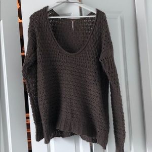 Free People Oversized Knit Sweater